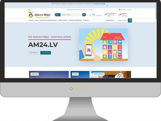 Apkure Mājai - interneta veikala izstrāde