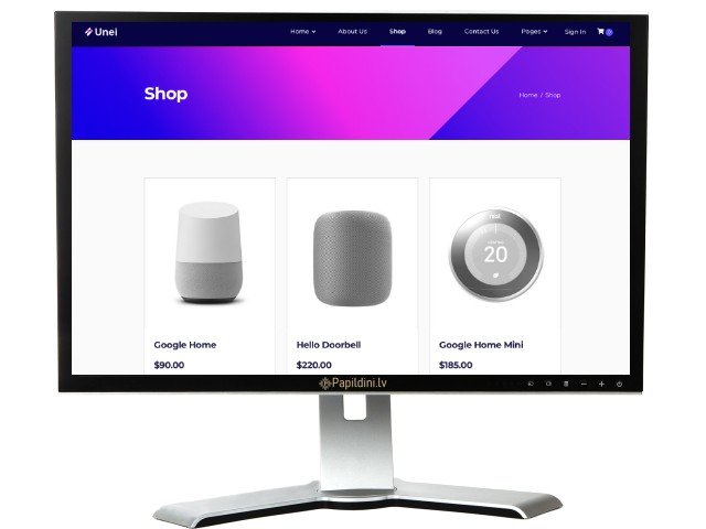 Interneta kataloga mājas lapas izstrāde. Web dizains Nr. 22