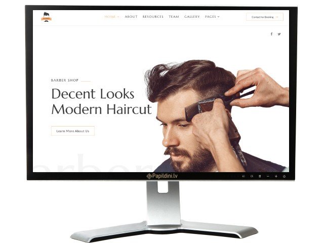 Mājas lapu izstrāde skaistumkopšanas, barber uzņēmumam.