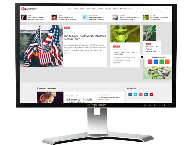 Interneta portāla mājas lapas izstrāde. Web dizains Nr. 58