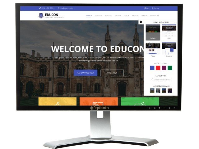 Interneta portāla mājas lapas izstrāde. Web dizains Nr. 63