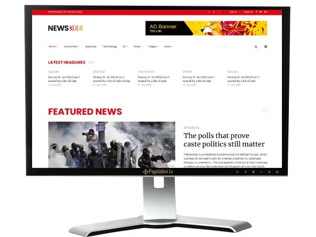 Interneta portāla mājas lapas izstrāde. Web dizains Nr. 68