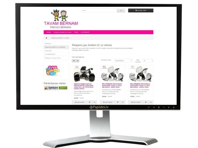 Bērnu preču interneta veikala izstrāde